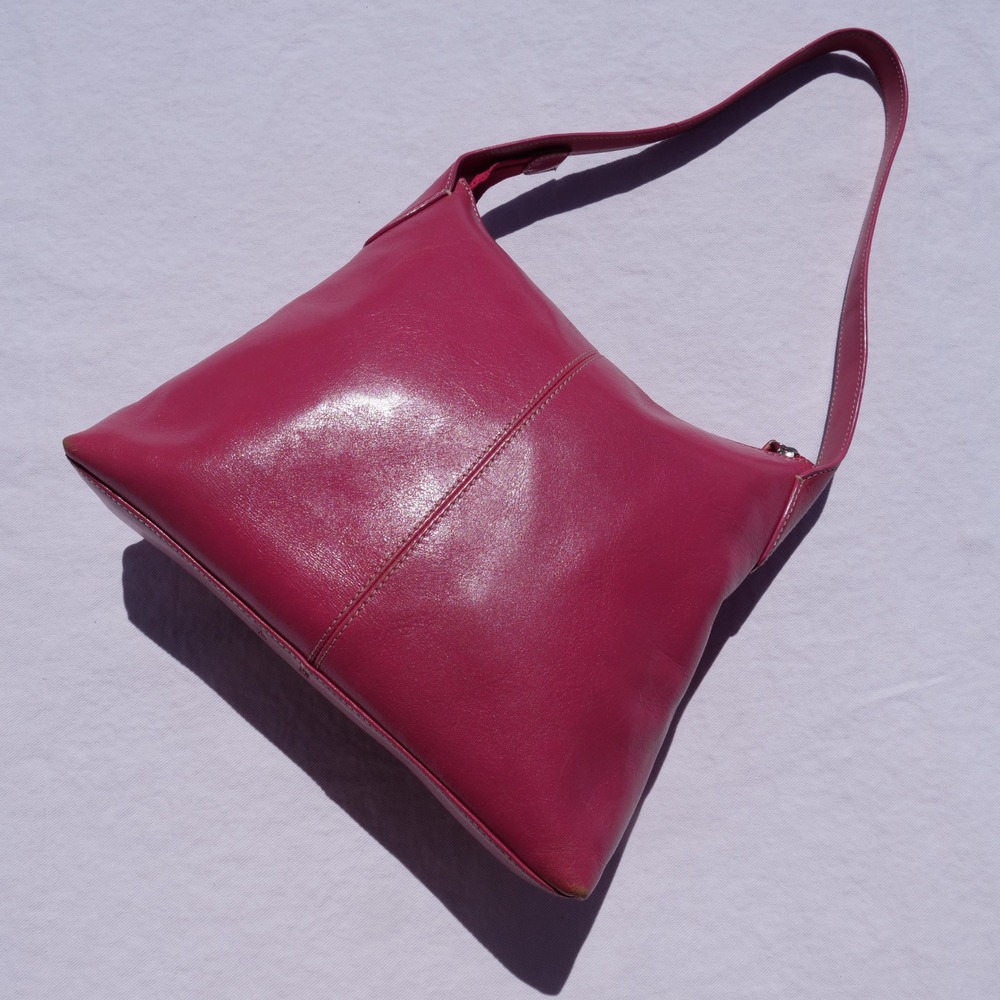 Y2k Nordstrom bubble yum pink leather boxy shoulder bag
